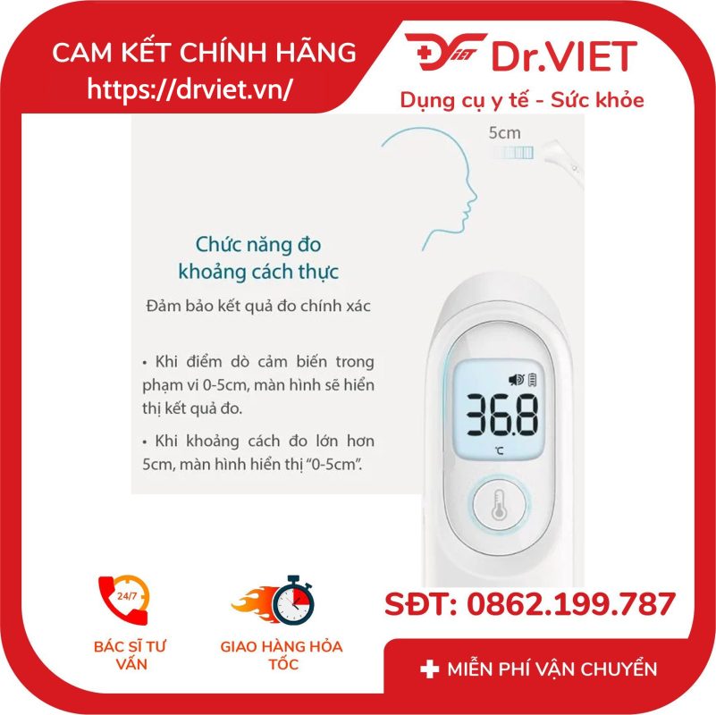 Nhiệt kế hồng ngoại đo trán Yuwell YT-1 15 Nhiệt kế hồng ngoại đo trán Yuwell YT-1