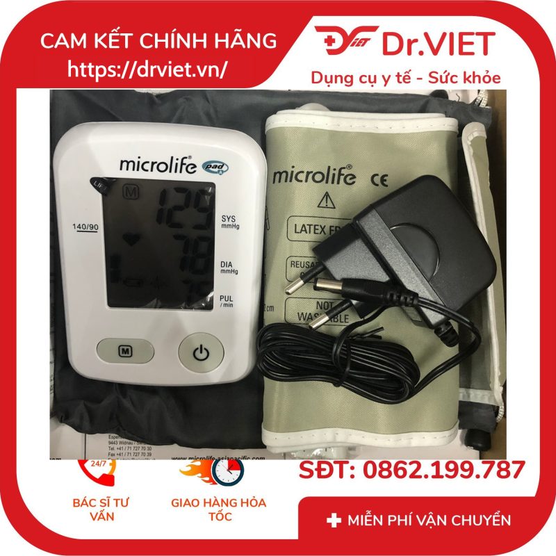 Máy đo huyết áp bắp tay Microlife A2 Classic 13 Máy đo huyết áp bắp tay Microlife A2 Classic