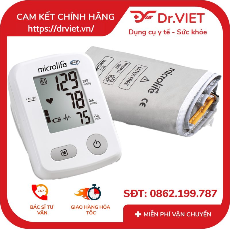 Máy đo huyết áp bắp tay Microlife A2 Classic