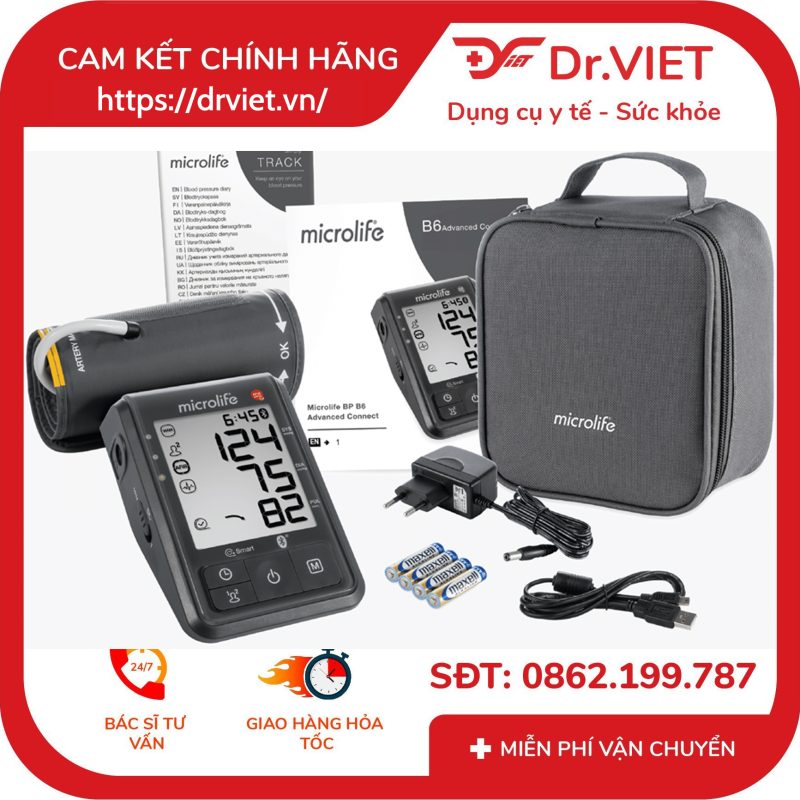 Máy đo huyết áp bắp tay Microlife B6 Advanced Connect 14 Máy đo huyết áp bắp tay Microlife B6 Advanced Connect
