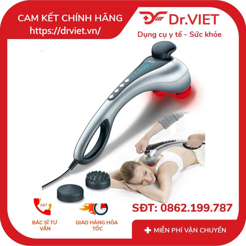 Máy massage cầm tay 2 đầu hồng ngoại Beurer MG100 10 Máy massage cầm tay 2 đầu hồng ngoại Beurer MG100