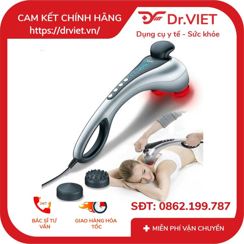 Máy massage cầm tay 2 đầu hồng ngoại Beurer MG100 12 Máy massage cầm tay 2 đầu hồng ngoại Beurer MG100