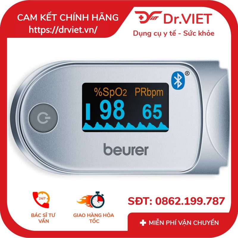 Máy đo nồng độ Oxy trong máu SPO2 và nhịp tim Beurer PO60 10 Máy đo nồng độ Oxy trong máu SPO2 và nhịp tim Beurer PO60