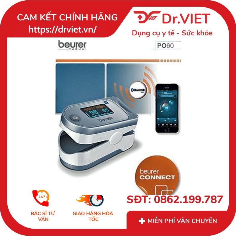 Máy đo nồng độ Oxy trong máu SPO2 và nhịp tim Beurer PO60 13 Máy đo nồng độ Oxy trong máu SPO2 và nhịp tim Beurer PO60