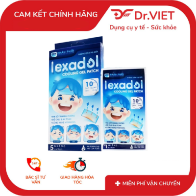 Miếng dán hạ sốt Lexadol (Hộp 5 miếng) an toàn cho mọi lứa tuổi 12 Miếng dán hạ sốt Lexadol (Hộp 5 miếng) an toàn cho mọi lứa tuổi
