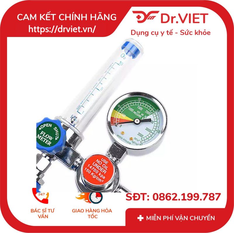 Đồng hồ oxy y tế YR-86 12 Đồng hồ oxy y tế YR-86