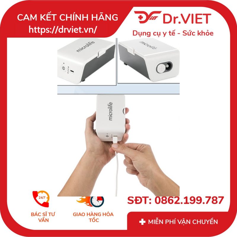 Máy xông mũi họng Microlife NEB Nano 13 Máy xông mũi họng Microlife NEB Nano