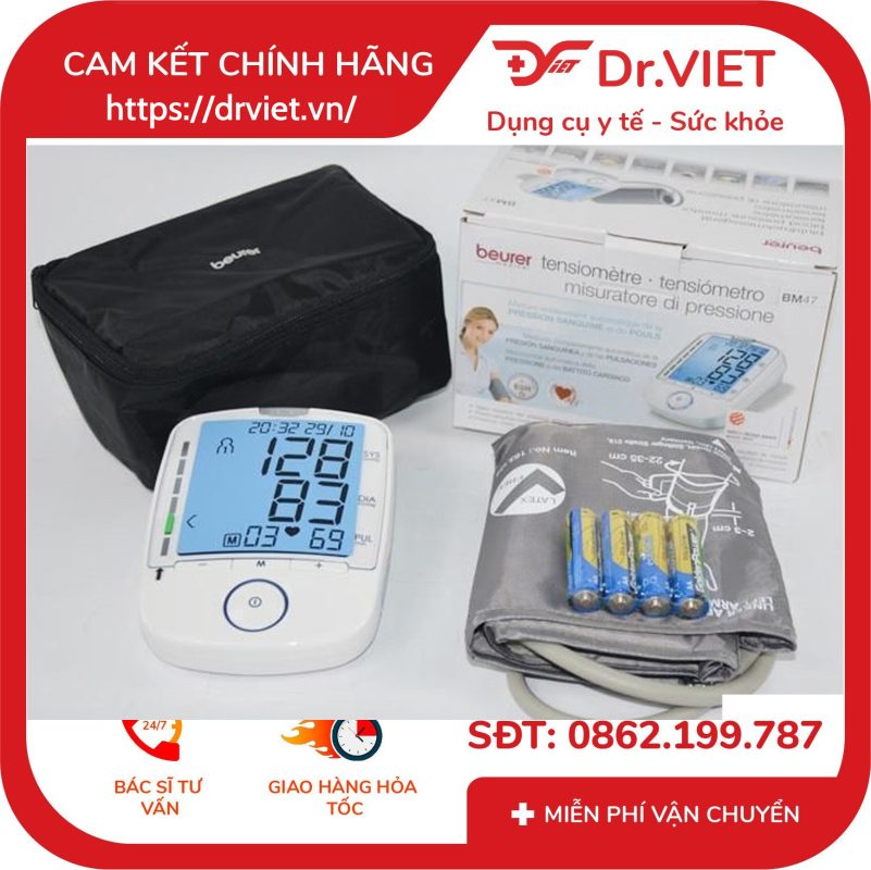 Máy đo huyết áp bắp tay Beurer BM47 14 Máy đo huyết áp bắp tay Beurer BM47