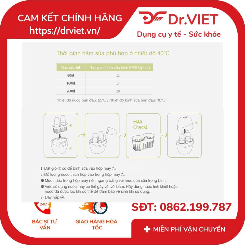 Máy hâm sữa đa năng Spectra 14 Máy hâm sữa đa năng Spectra