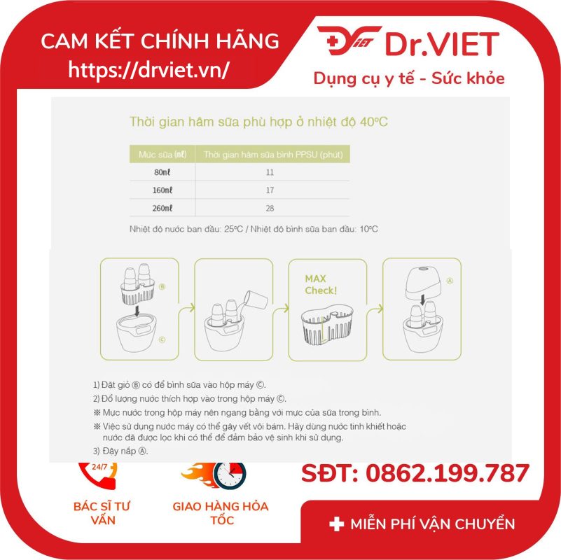 Máy hâm sữa đa năng Spectra 15 Máy hâm sữa đa năng Spectra