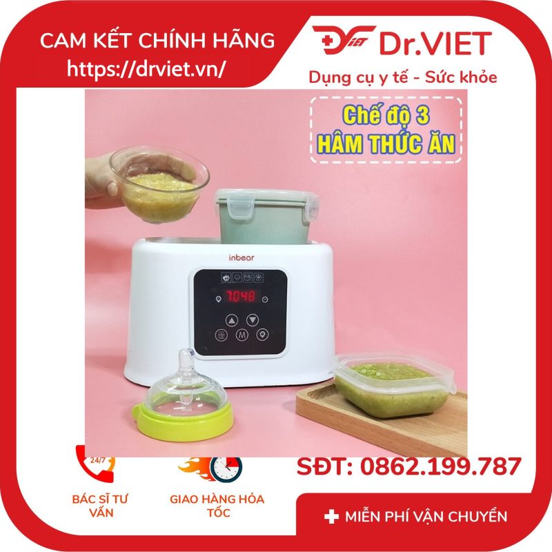 Máy hâm sữa tiệt trùng điện tử Inbear IBW-6100