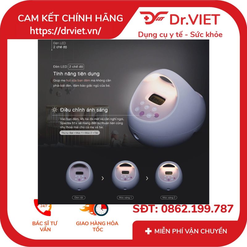 Máy hút sữa điện đôi Spectra S2 Plus 12 Máy hút sữa điện đôi Spectra S2 Plus