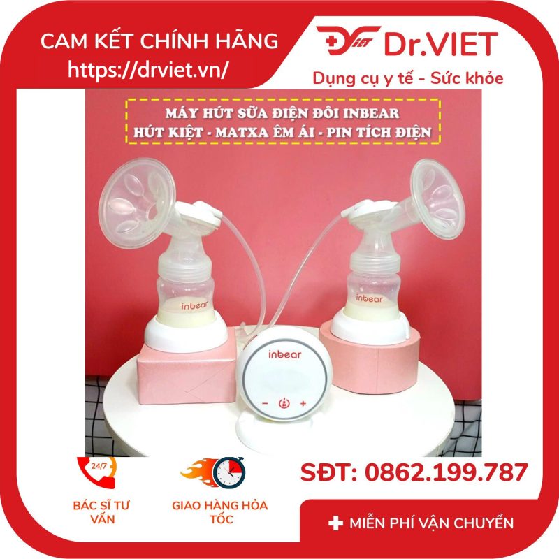 Máy hút sữa điện đôi Inbear Extra IBE-9100 13 Máy hút sữa điện đôi Inbear Extra IBE-9100