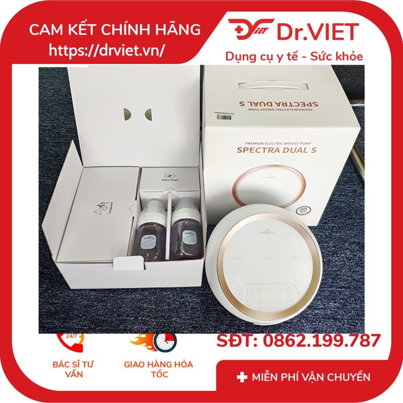 Máy hút sữa điện đôi kép Spectra Dual S 12 Máy hút sữa điện đôi kép Spectra Dual S