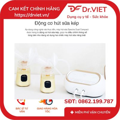 Máy hút sữa điện đôi kép Spectra Dual S 15 Máy hút sữa điện đôi kép Spectra Dual S