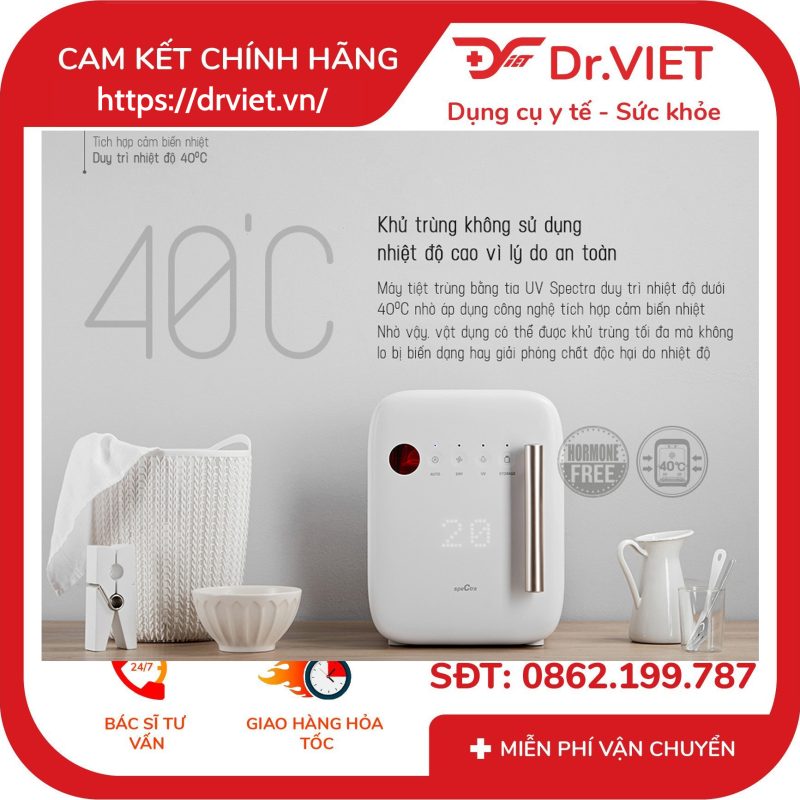 Alternative view of Máy tiệt trùng bình sữa UV Spectra