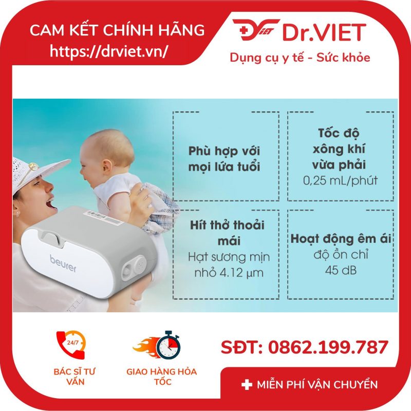 Máy xông mũi họng Beurer IH58 11 Máy xông mũi họng Beurer IH58