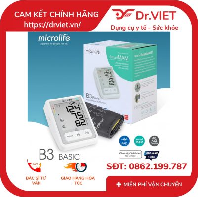 Máy đo huyết áp Microlife B3 Basic 15 Máy đo huyết áp Microlife B3 Basic