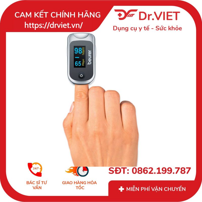 Máy đo nồng độ oxy trong máu SpO2 và nhịp tim Beurer PO40 10 Máy đo nồng độ oxy trong máu SpO2 và nhịp tim Beurer PO40
