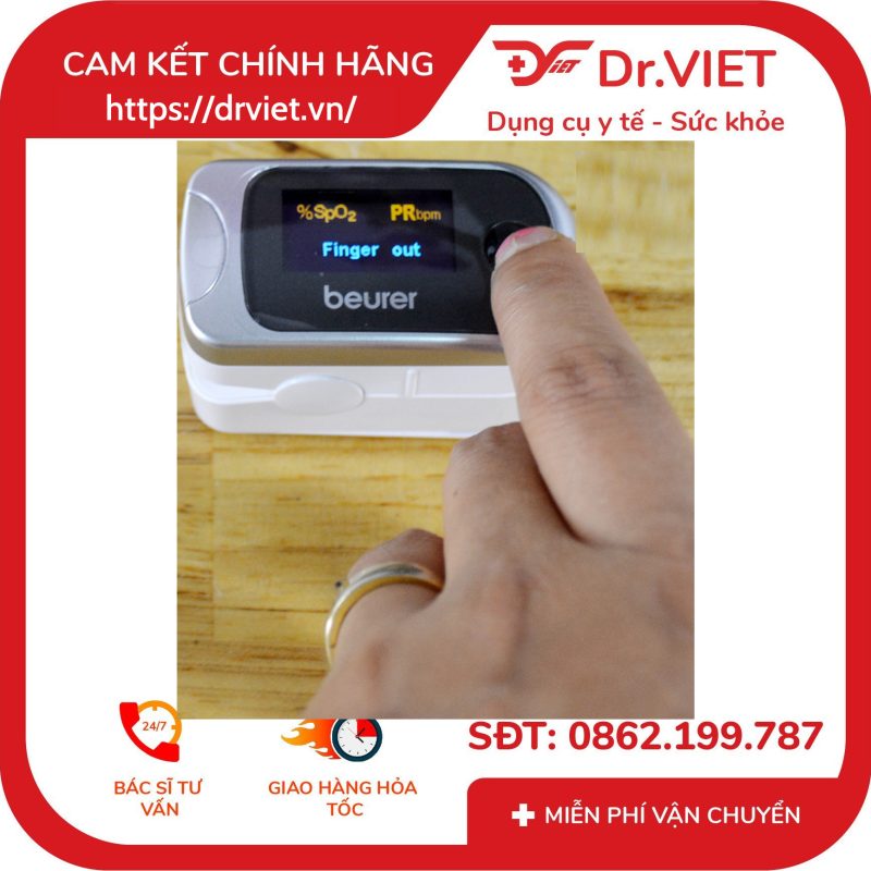 Máy đo nồng độ oxy trong máu SpO2 và nhịp tim Beurer PO40 11 Máy đo nồng độ oxy trong máu SpO2 và nhịp tim Beurer PO40