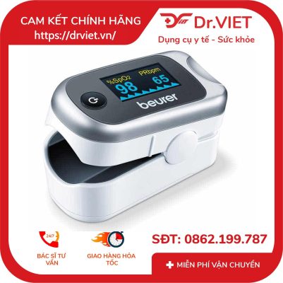 Máy đo nồng độ oxy trong máu SpO2 và nhịp tim Beurer PO40