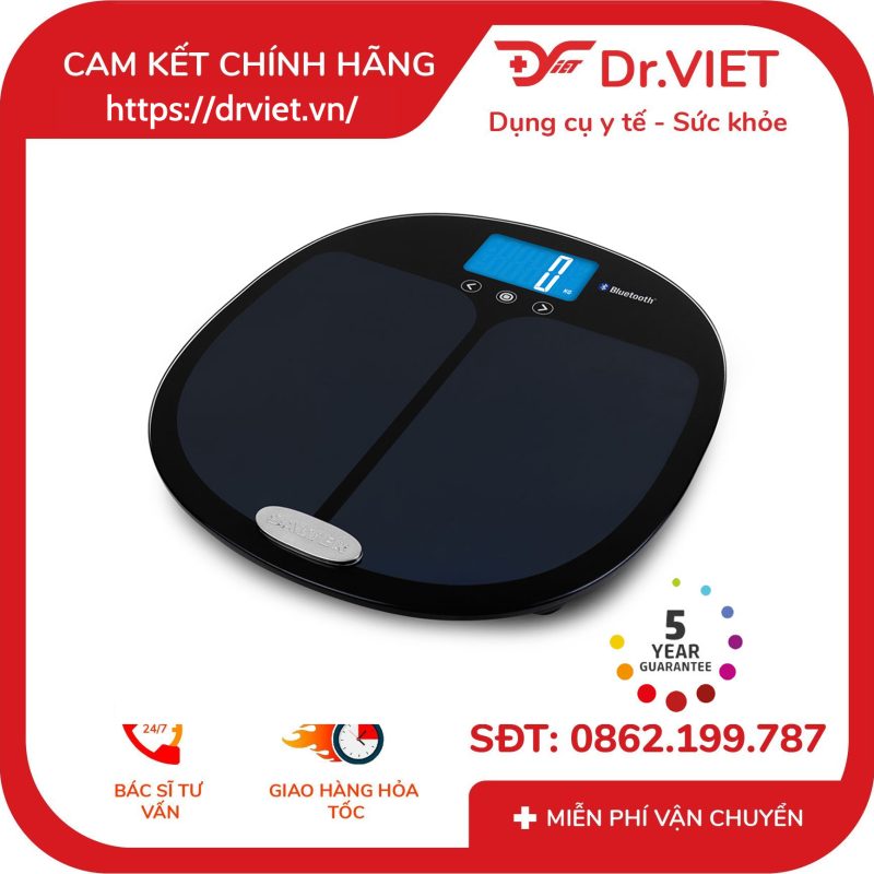 Cân sức khỏe phân tích cơ thể HoMedics Salter 9192BK3R 12 Cân sức khỏe phân tích cơ thể HoMedics Salter 9192BK3R