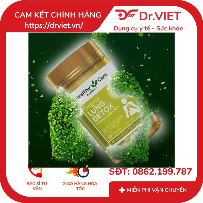 Viên Hỗ Trợ Thải Độc Phổi Healthy Care Original Lung Detox 180 viên 11 Viên Hỗ Trợ Thải Độc Phổi Healthy Care Original Lung Detox 180 viên