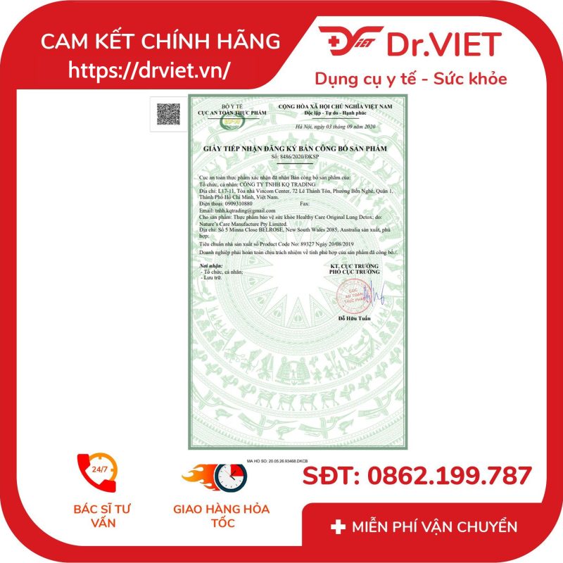 Viên Hỗ Trợ Thải Độc Phổi Healthy Care Original Lung Detox 180 viên 10 Viên Hỗ Trợ Thải Độc Phổi Healthy Care Original Lung Detox 180 viên