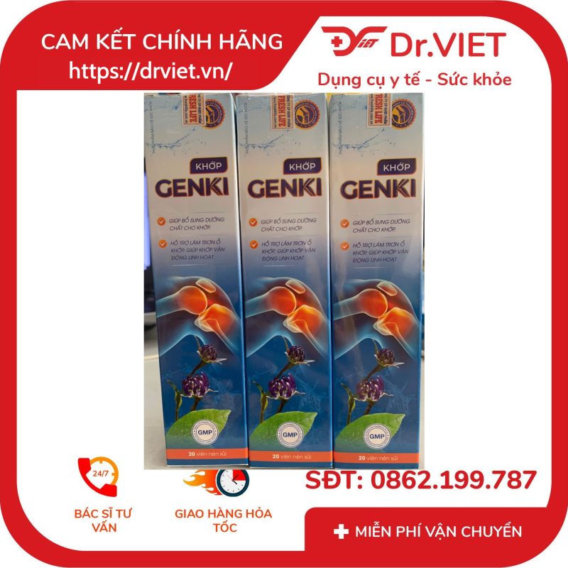 Viên Sủi Khớp Genki - Hỗ Trợ Bổ Sung Dưỡng Chất Cho Khớp 10 Viên Sủi Khớp Genki - Hỗ Trợ Bổ Sung Dưỡng Chất Cho Khớp