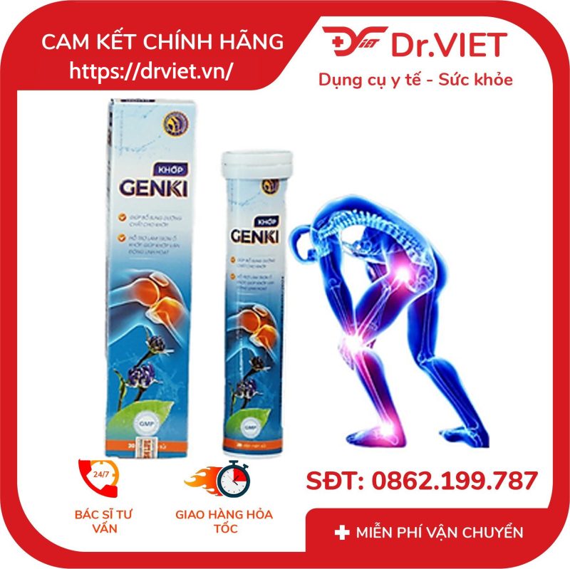 Viên Sủi Khớp Genki - Hỗ Trợ Bổ Sung Dưỡng Chất Cho Khớp