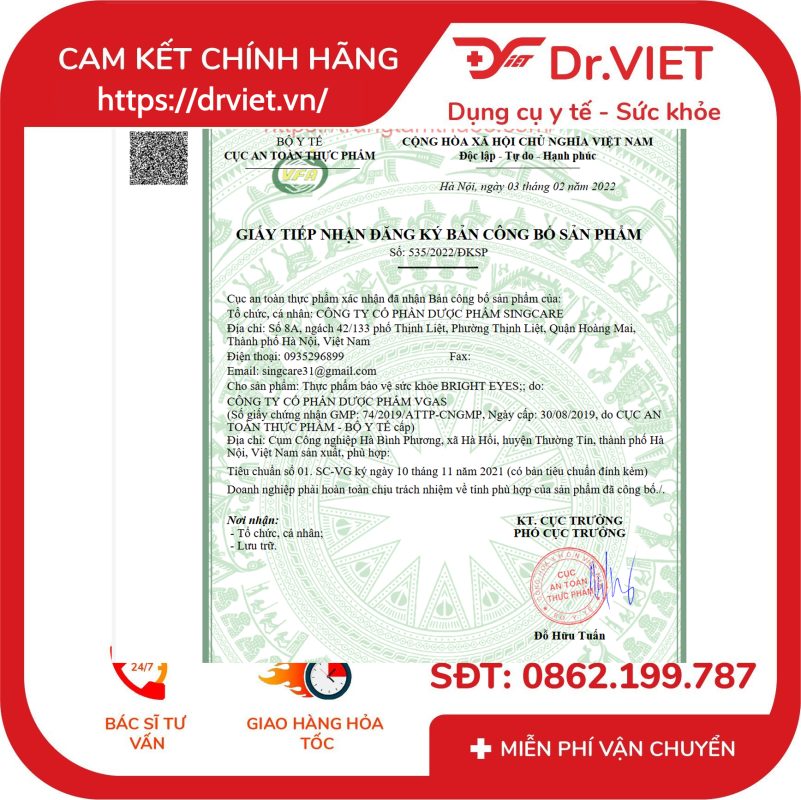 Viên uống bổ mắt Bright Eyes 16 Viên uống bổ mắt Bright Eyes