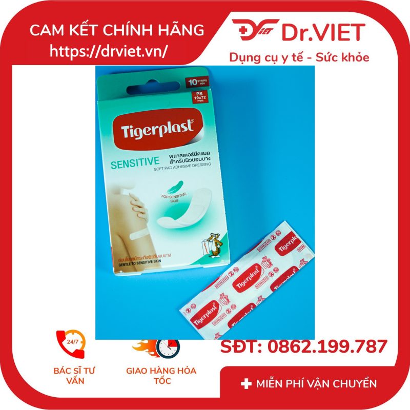 Băng cá nhân co giãn TigerPlast Soft Pad 9 Băng cá nhân co giãn TigerPlast Soft Pad