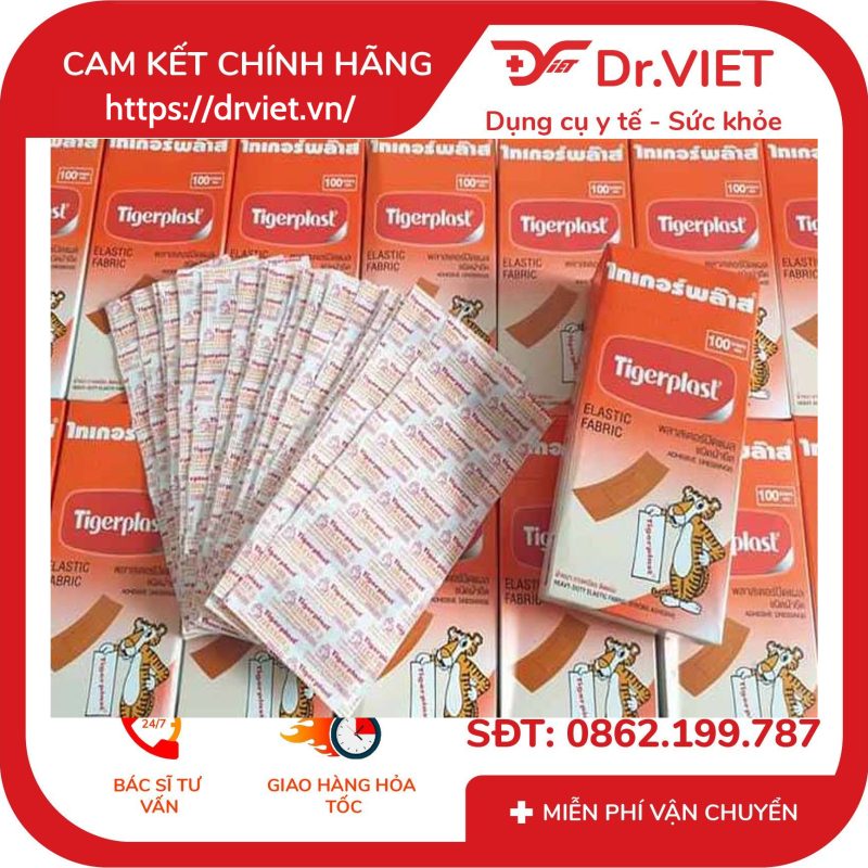 Băng cá nhân vải Tigerplast ELASTIC FABRIC 12 Băng cá nhân vải Tigerplast ELASTIC FABRIC
