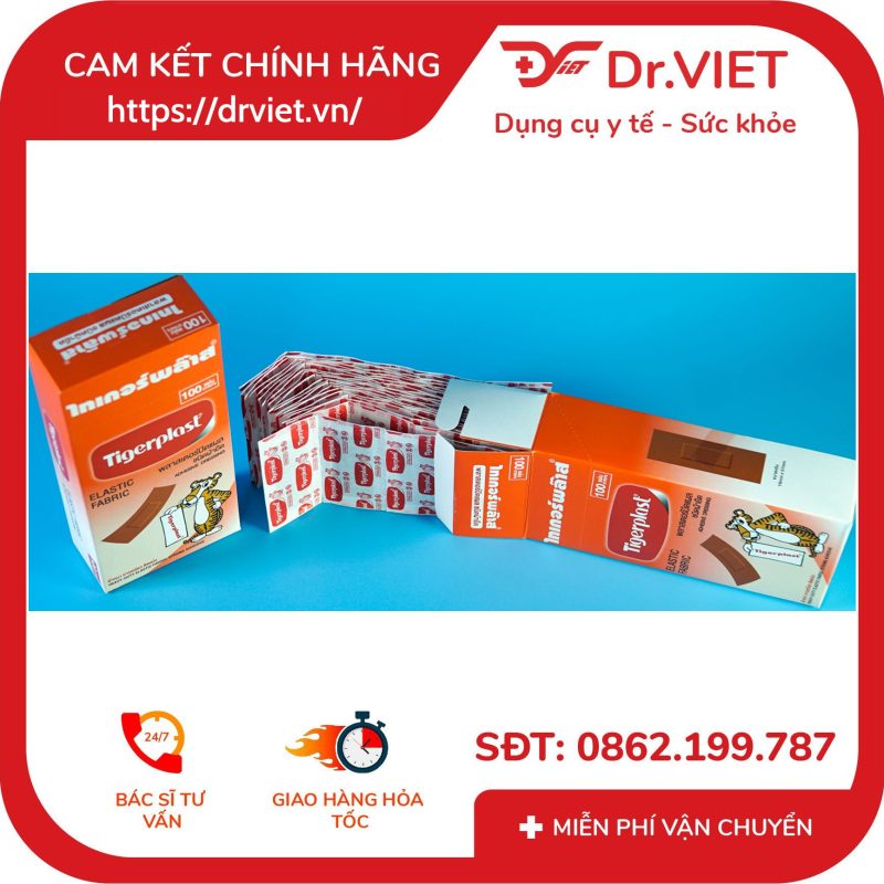 Băng cá nhân vải Tigerplast ELASTIC FABRIC 13 Băng cá nhân vải Tigerplast ELASTIC FABRIC