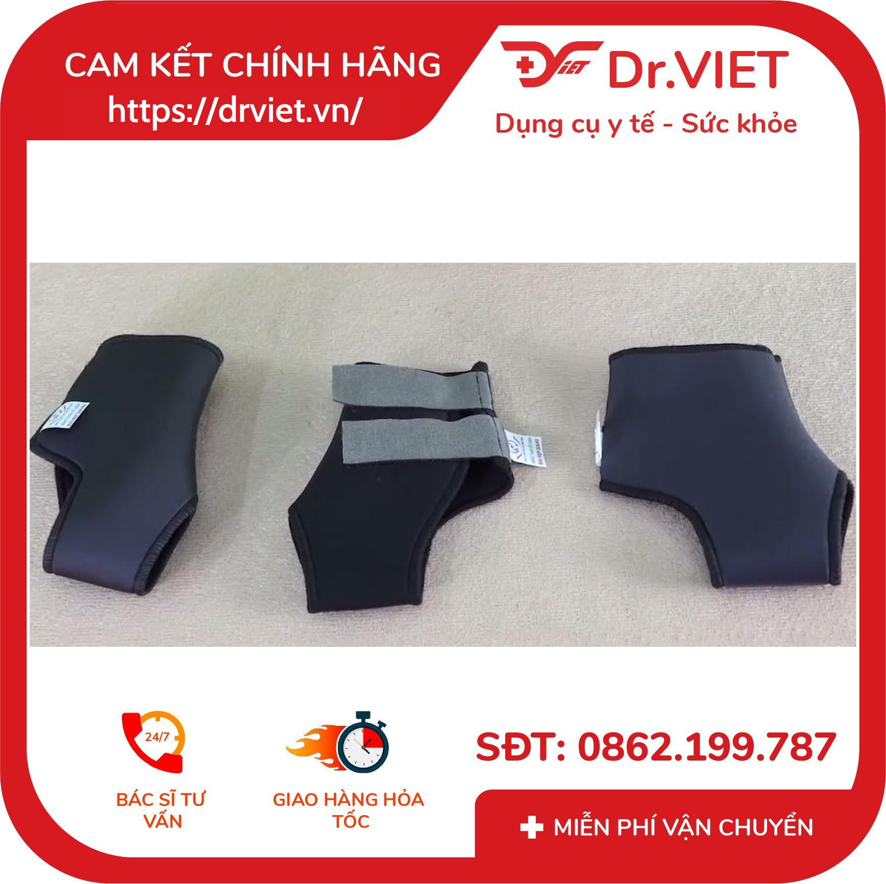 Băng thun cổ chân GiaHu 031 5 Băng thun cổ chân GiaHu 031