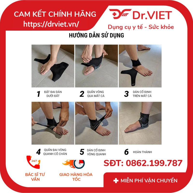 Băng thun cổ chân GiaHu 031 10 Băng thun cổ chân GiaHu 031