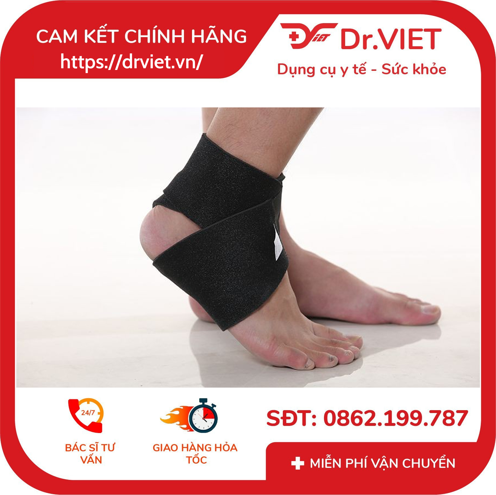 Băng thun cổ chân GiaHu 031 7 Băng thun cổ chân GiaHu 031