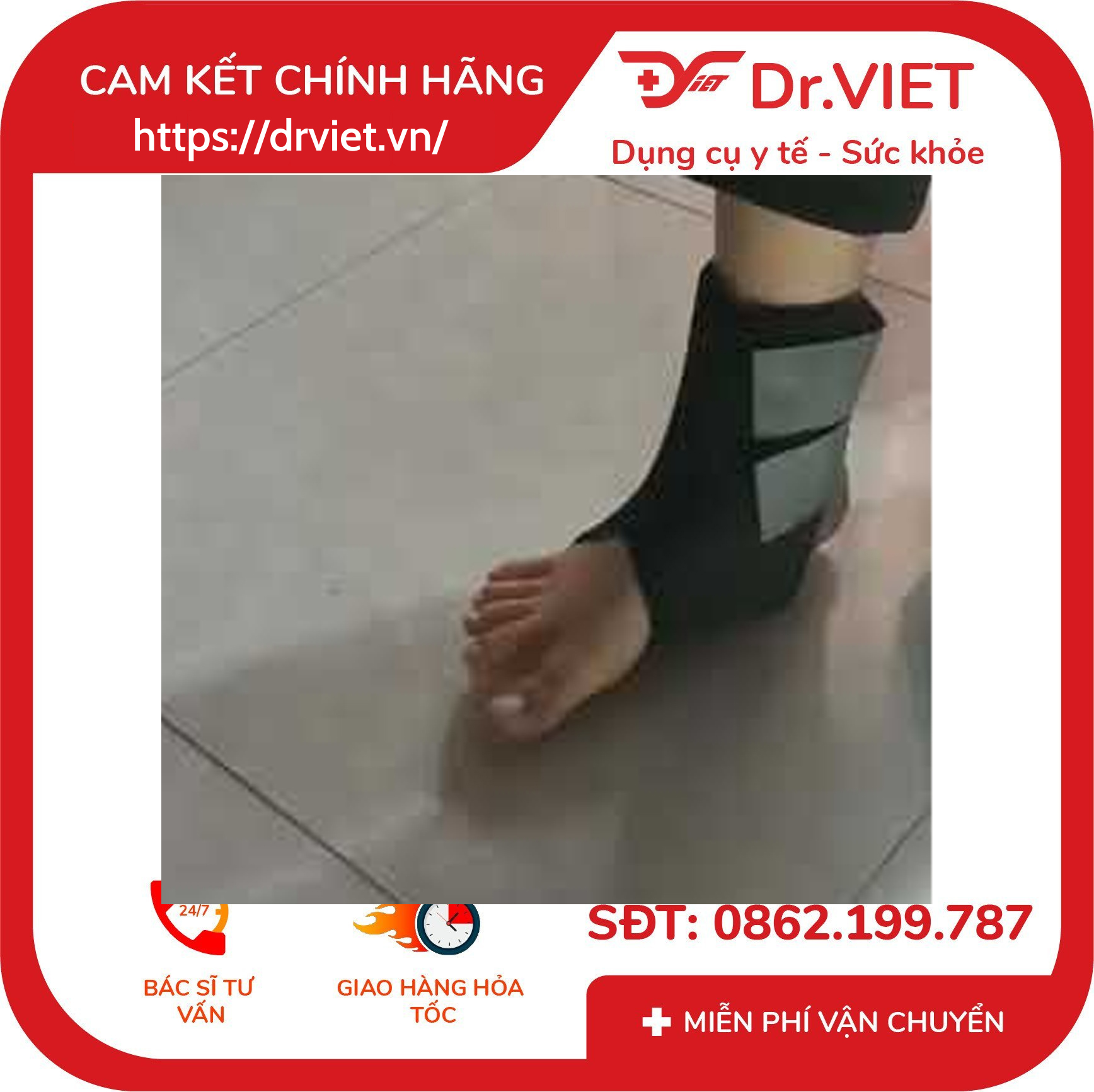 Băng thun cổ chân GiaHu 031 3 Băng thun cổ chân GiaHu 031