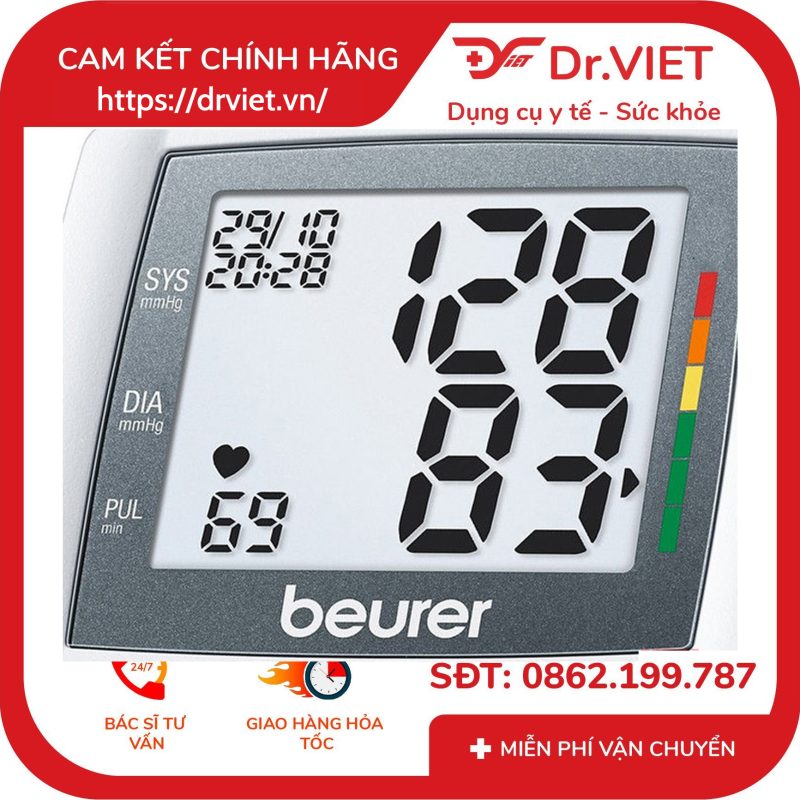 Máy đo huyết áp cổ tay Beurer BC30 14 Máy đo huyết áp cổ tay Beurer BC30