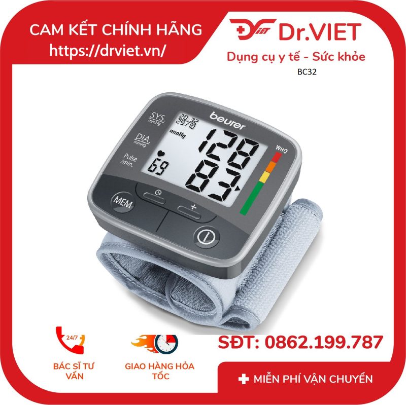 Máy đo huyết áp cổ tay Beurer BC32