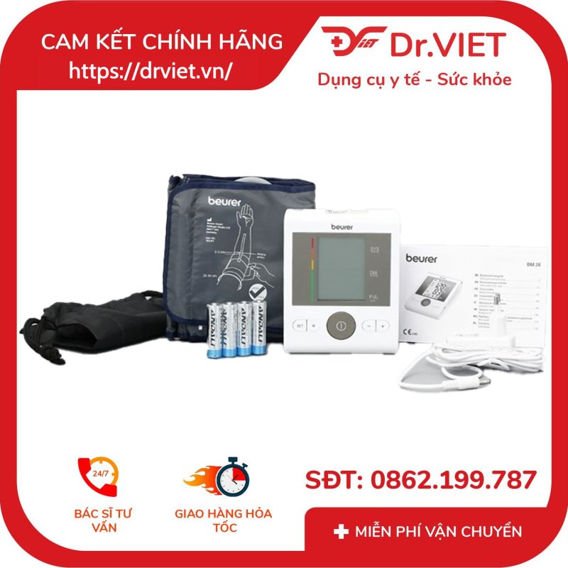 Máy đo huyết áp bắp tay Beurer BM28 13 Máy đo huyết áp bắp tay Beurer BM28