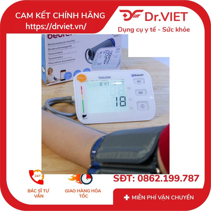 Máy đo huyết áp bắp tay Beurer BM57 16 Máy đo huyết áp bắp tay Beurer BM57