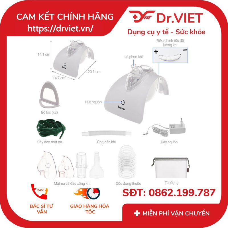 Máy xông khí dung Beurer IH40 14 Máy xông khí dung Beurer IH40