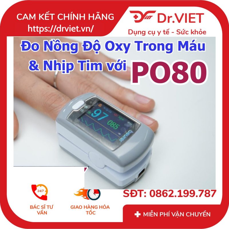 Máy đo nồng độ Oxy trong máu SpO2 Beurer PO80