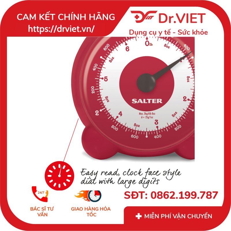 Cân cơ học nhà bếp Salter 139RDDRA-EU 13 Cân cơ học nhà bếp Salter 139RDDRA-EU