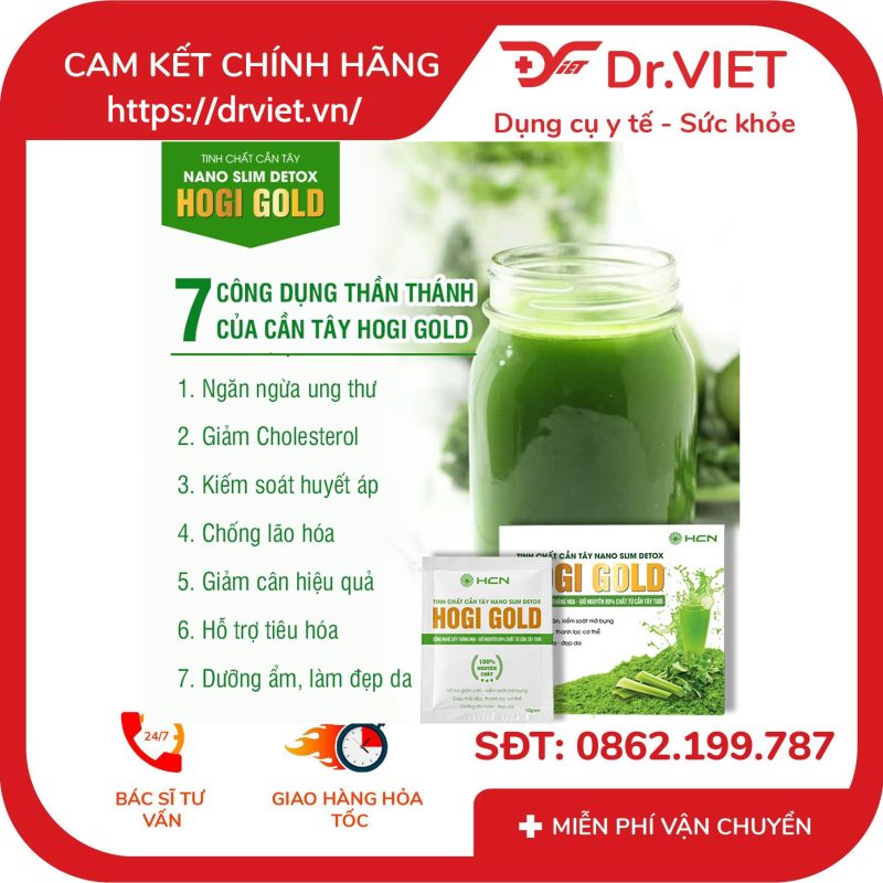 Tinh chất Cần tây Nano Slim Detox Hogi Gold 15 Tinh chất Cần tây Nano Slim Detox Hogi Gold