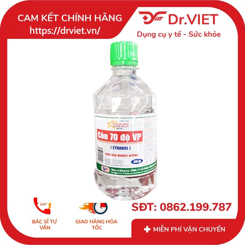 Cồn 70 độ Vĩnh Phúc chai 500ml 9 Cồn 70 độ Vĩnh Phúc chai 500ml