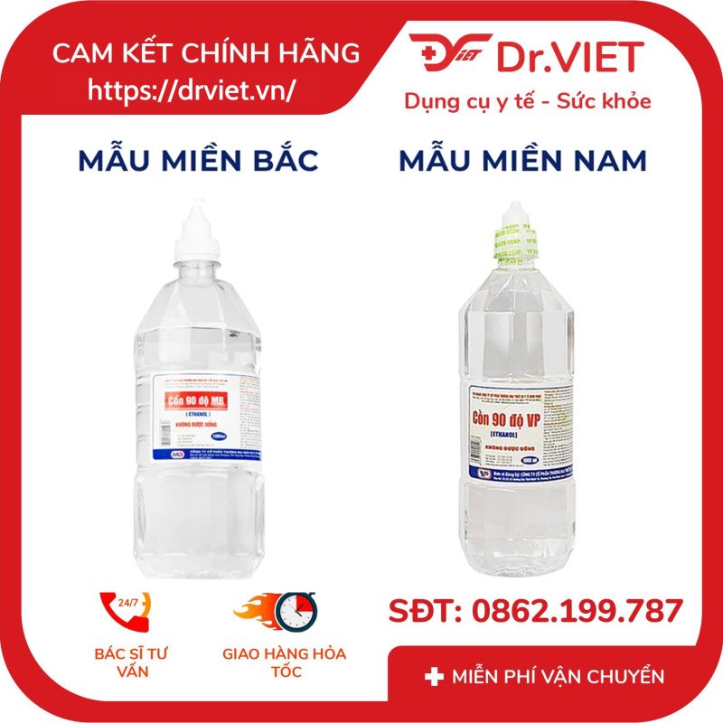 Cồn 90 độ Vĩnh Phúc tiệt trùng dụng cụ y tế 1000ml 10 Cồn 90 độ Vĩnh Phúc tiệt trùng dụng cụ y tế 1000ml