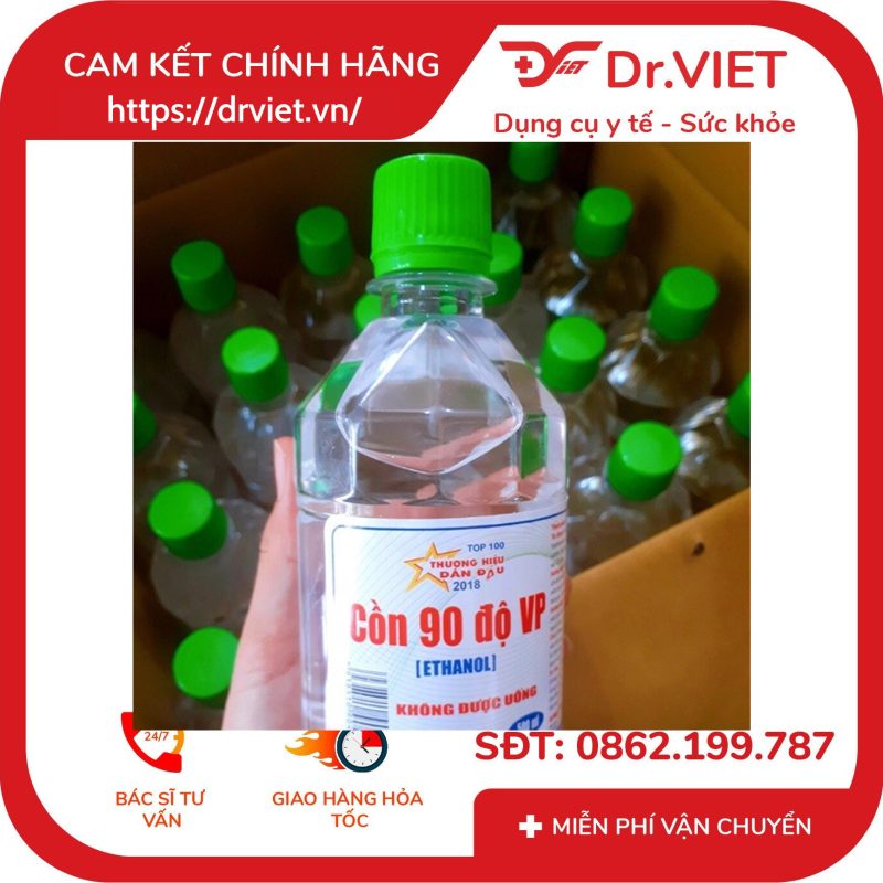 Cồn 90 độ Vĩnh Phúc Chai 500ml 10 Cồn 90 độ Vĩnh Phúc Chai 500ml