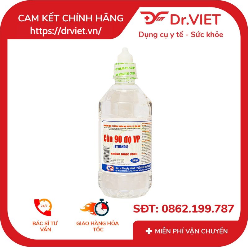 Cồn 90 độ Vĩnh Phúc Chai 500ml